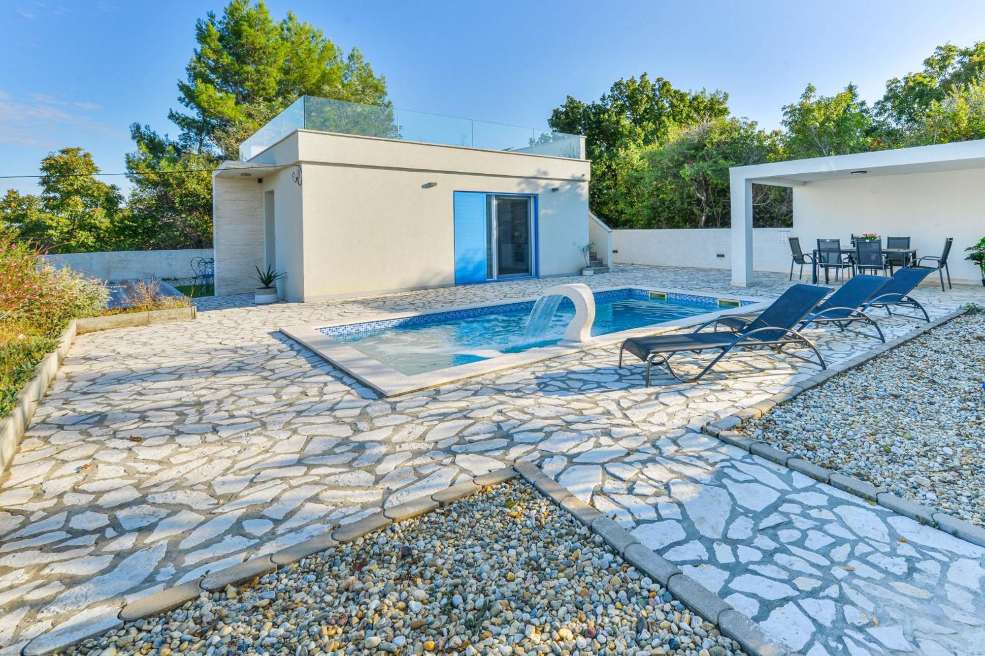 Villa Anna With Pool, Zadar County Vinjerac Eksteriør bilde